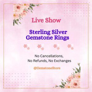 .925 Sterling Silver * No Refunds * No Cancellations * Please Read Rules